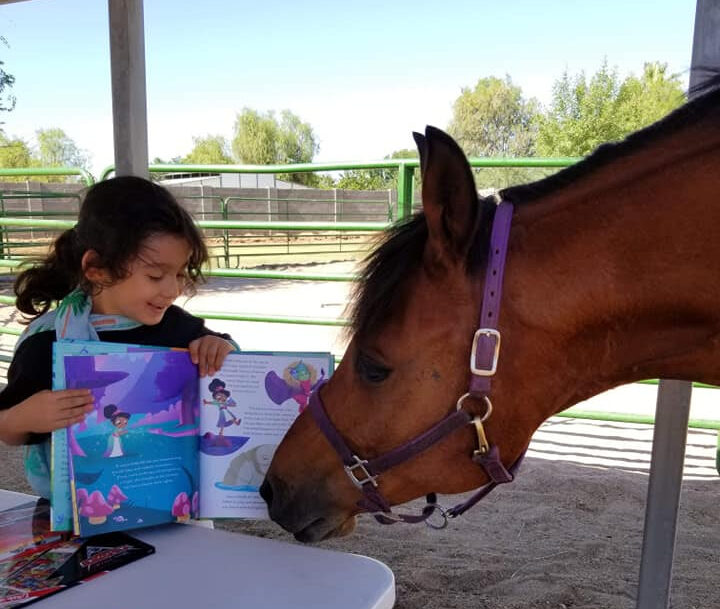 Reading To Horses Program At Lennon Equine Therapy AZ